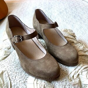 Dansko Taupe Mary Jane Heels